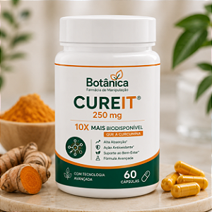 Cureit 250mg - 10X Mais Biodisponível que a Curcumina 60 cápsulas