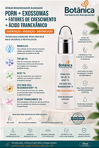 Sérum Regenerador com PDRN, Exossomas, Fatores de Crescimento e Ácido Tranexâmico – 15ml
