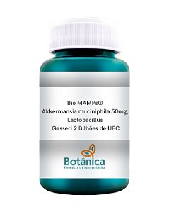 Bio MAMPs® Akkermansia muciniphila 50mg, Lactobacillus Gasseri 2 Bilhões de UFC