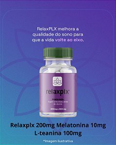 RelaxPLX® 200mg,  Melatonina 10mg, L-teanina 100mg