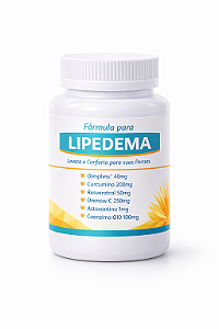 Fórmula Para Lipedema - Dimpless 40mg, Curcumina 200mg, Resveratrol 50mg, Drenow C 250mg, Astaxantina 1mg, Coenzima Q10 100mg