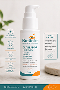 Clareador Facial com Belides®, Sepiwhite™, SabiWhite® e NeuroLight® – Sérum 30ml