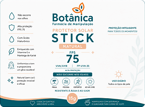 Protetor Solar Stick FPS 75 – Natural 15g