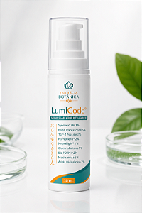 LumiCode® – Sérum Clareador Inteligente - Synovea® HR 1%, Nano Tranexâmico 5%, TGP-2 Peptide 2%, NoPigmerin® 2%, NeuroLight® 1%, Gluconolactona 5%, Bio PDRN 0,2%, Niacinamida 5%, Àcido Hialurônico 3%
