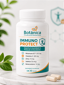 Immuno Protect – Suporte à Imunidade & Proteção Antioxidante Betamune SC® + Vitamina C + Zinco+ Selênio + Betacaroteno 30 cápsulas