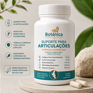Suporte para Articulações com Colágeno Tipo 2, Cureit®, Ácido Hialurônico, MSM e Magnésio