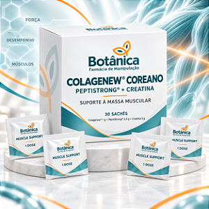 Colagenew® Coreano, PeptiStrong® e Creatina | 30 Sachês