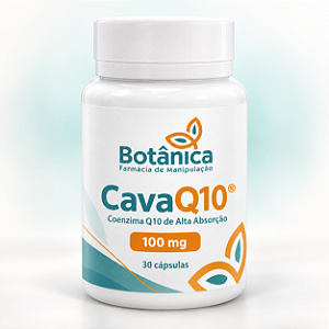 CavaQ10® Coenzima Q10 de Alta Absorção 100 mg | 30 Cápsulas