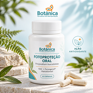 Antioxidante Solar com Polypodium leucotomos, NAC, Pycnogenol® e Hidroxitirosol | 30 Doses