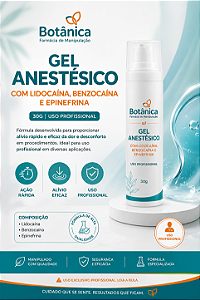 Gel Anestésico com lidocaína, benzocaína, epinefrina 30g (USO PROFISSIONAL)
