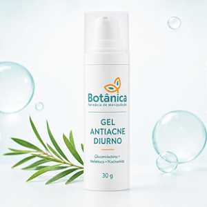 Gel Antiacne Diurno com Gluconolactona, Melaleuca e Niacinamida – 30g