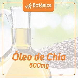 Óleo de Chia 500mg 60 cápsulas