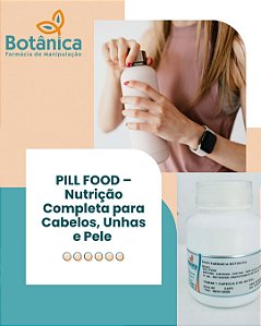 PILL FOOD "TURBINADO" suplemento para pele, unhas e cabelos
