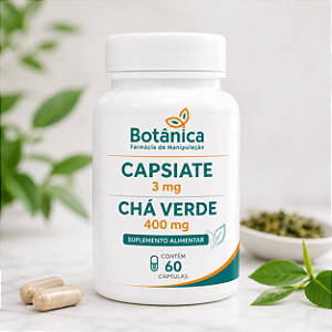Termogênico Capsiate e Chá Verde 60 cápsulas
