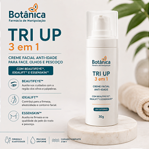 Creme Facial Anti-idade Tri Up 3 em 1 com Beautifeye™, Idealift™ e Essenskin™ – 30g