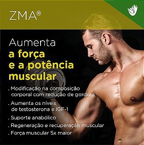 ZMA 60 cápsulas - aumenta força e potência  muscular