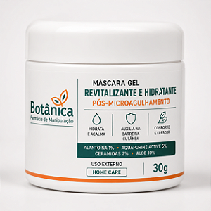 Máscara Gel Revitalizante e Hidratante Pós-Microagulhamento – 30g