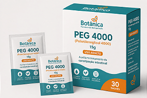 PEG 4000 (Polietilenoglicol 4000) 15g – 30 Sachês | Constipação Intestinal