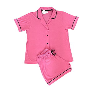 Pijama Americano Feminino Adulto Rosa - Lily Pijamas