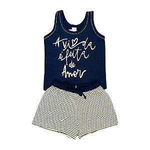 Pijama Regata Infantil Feminino - Lily Pijamas