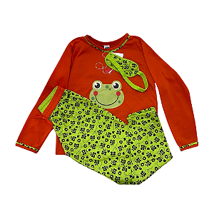 Pijama Manga Longa Infantil feminino com Calça Comprida com Tapa Olho - Lily Pijamas