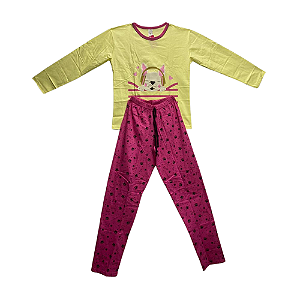 Pijama Longo Adulto Feminino Dog Fone - Lily Pijamas