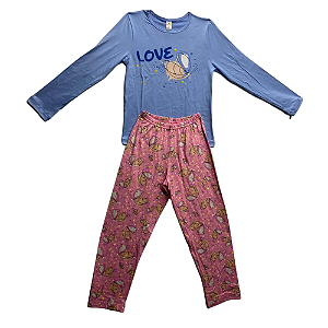 Pijama Infantil Feminino Longo Borboletas Love - Lily Pijamas