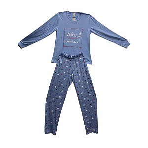 Pijama Longo Adulto Feminino Sonhar Ainda Mais - Lily Pijamas