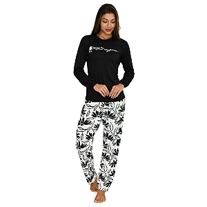 Pijama Longo Suede Feminino – Bem Me Quero | Lily Pijamas