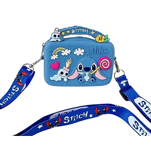 Bolsinha infantil Ombro silicone Lilo e Stitch desenho Presente