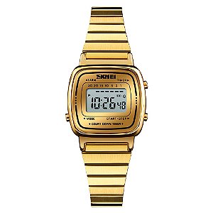 Relógio Feminino Skmei Digital 1252 Dourado