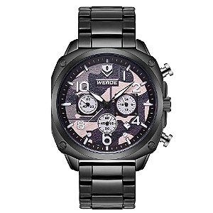 Relógio Masculino Weide Analógico WD009B - Preto e Camuflado