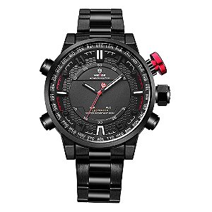 Relógio Masculino Weide AnaDigi WH6402B - Preto