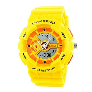 Relógio Infantil Skmei AnaDigi 1052 - Amarelo