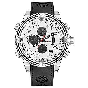 Relógio Masculino Weide AnaDigi WH-5209 - Preto e Branco