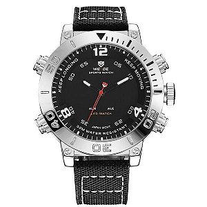 Relógio Masculino Weide AnaDigi WH-6103 - Preto