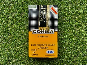 Charuto Cubano Cohiba Robusto - Petaca com 3