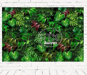 Fundo Fotográfico Em Tecido Cenário Folhagem