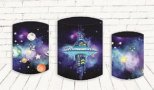 Trio De Capas P/ Cilindros Sublimado Astronauta Veste Fácil