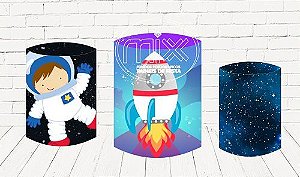 Trio De Capas P/ Cilindros Sublimado Astronauta Veste Fácil