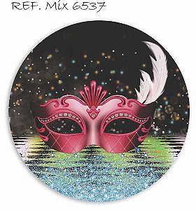 Painel Festa Redondo Sublimado Carnaval C/elástico