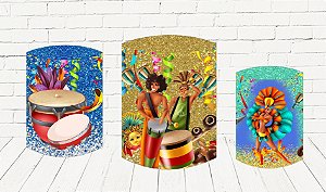 Trio De Capas P/ Cilindros Sublimado Carnaval Veste Fácil