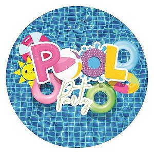 Kit Festa Redondo Pool Party - Decoração Infantil