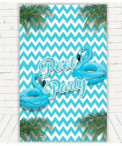 Painel Retangular Decorativo Para Festa Pool Party