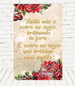 Painel Retangular Decorativo Para Festa Natal