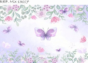 Fundo Fotográfico Sublimado 3D Borboletas
