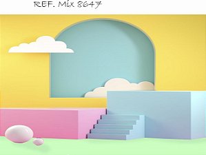 Fundo Fotográfico Sublimado 3D Smash