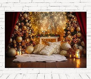 Fundo Fotográfico Sublimado 3D Natal
