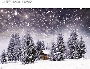 Fundo Fotográfico Sublimado 3D Natal