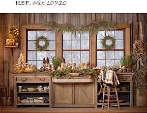 Fundo Fotográfico Sublimado 3D Natal